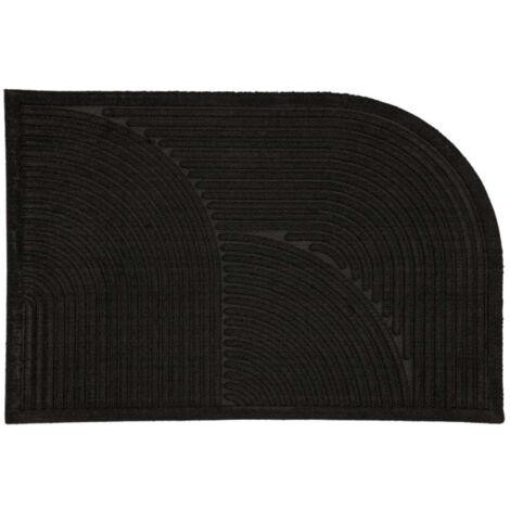 Paillasson Design "Valentino" 60x90cm Noir (1/5)