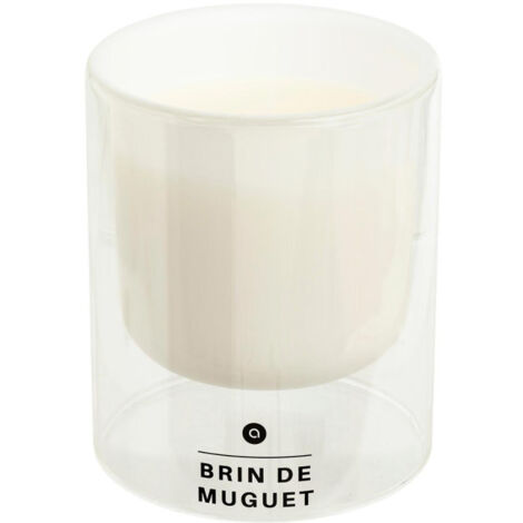 Bougie Parfumée en Verre "Ilan" 220g Brin de Muguet (1/2)