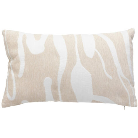 Coussin Déco Chenille "Madini" 30x50cm Beige