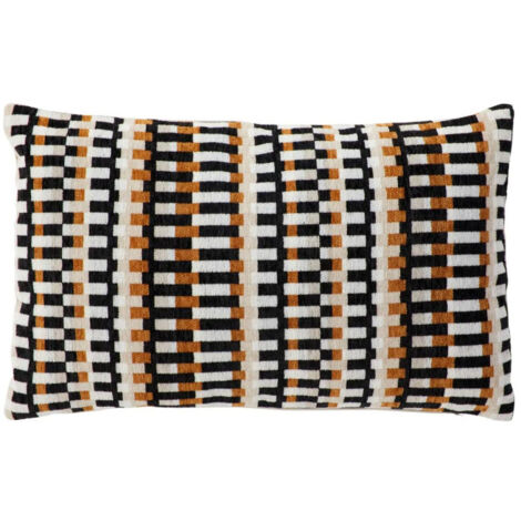 Coussin Déco Jacquard "Disso" 30x50cm Beige Lin (1/5)