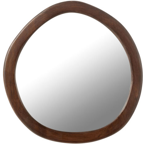 Miroir Mural en Bois "Whisp" 40cm Marron (1/4)
