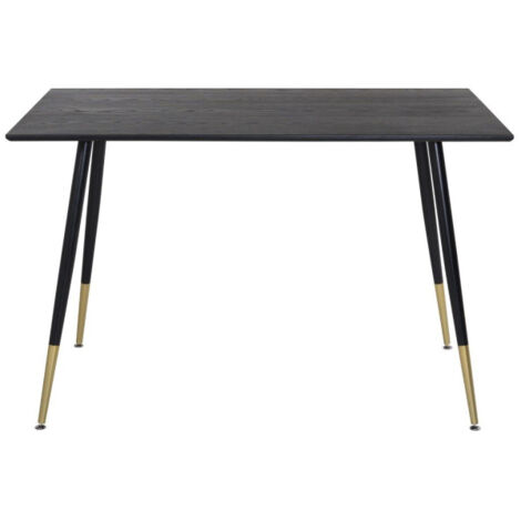 Table à Manger Design "Dipp" 120cm Noir & Or (1/5)