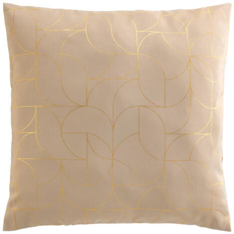 Coussin Déco "Louxor" 60x60cm Beige (1/5)