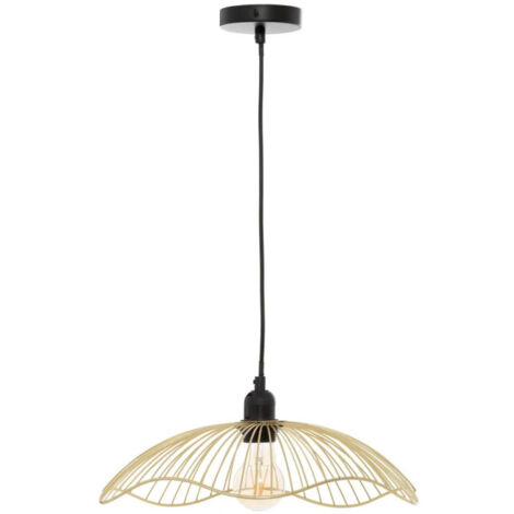 Lampe Suspension Design en Métal "Galt" 34cm Doré (1/5)