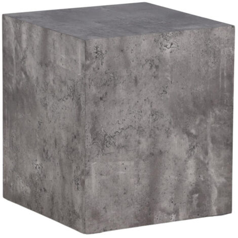 Table d'Appoint Imitation Marbre "York" 45cm Gris Foncé (1/5)