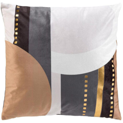 Coussin Déco en Velours "Naez" 45x45cm Multicolore (1/4)