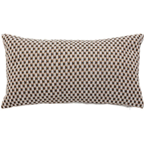 Coussin Déco Jacquard "Zaika" 30x50cm Beige Lin (1/5)