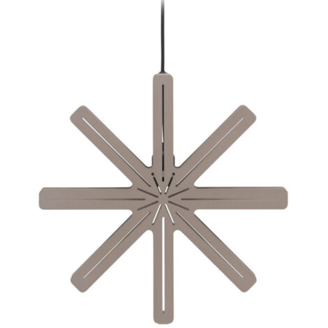 Lampe Suspension Déco "Safsen" 40cm Marron (1/5)