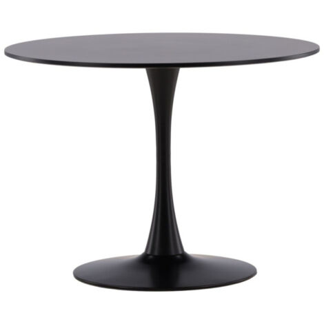 Table à Manger Ronde "Glade" 100cm Noir (1/5)