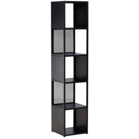 Étagère 5 Niveaux en Métal "Buenos Aires" 185cm Noir (1/5)