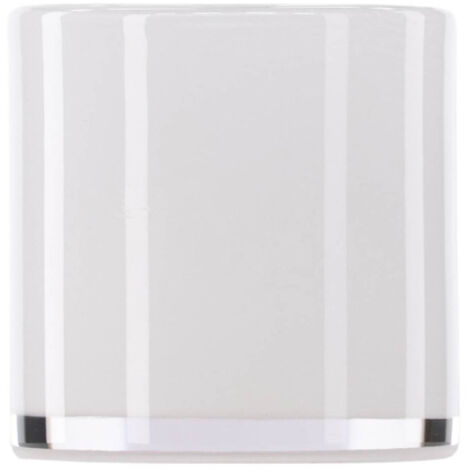Photophore Déco "Gloria" 10cm Blanc (1/5)