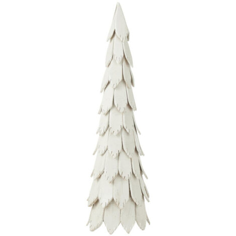 Sapin de Noël en Bois "Pieces" 120cm Blanc (1/3)