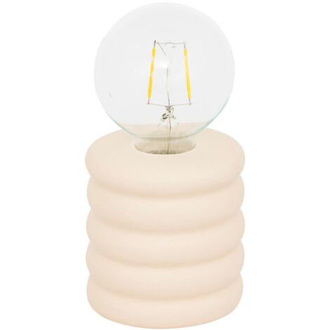 Lampe à Poser LED en Dolomite "Perry" 19cm Beige (1/2)