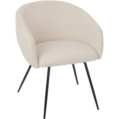 Chaise Design "Wales" 75cm Ivoire (1/5)