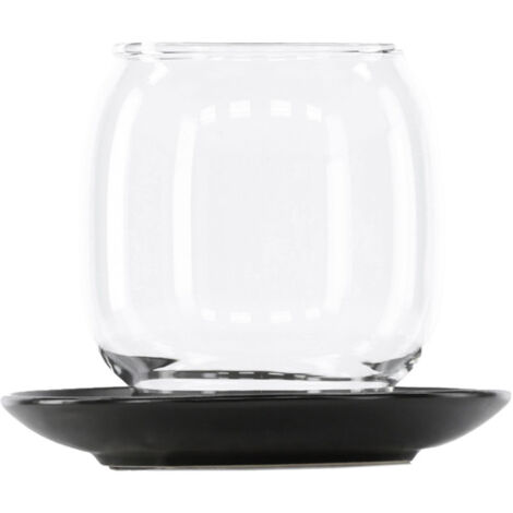 Lanterne en Verre "Archy" 12cm Noir (1/4)
