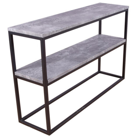 Console Design Double "Rise" 110cm Gris & Noir (1/5)