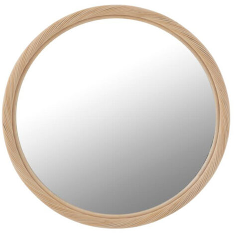 Miroir Mural en Rotin "Dwayne" 81cm Naturel (1/3)