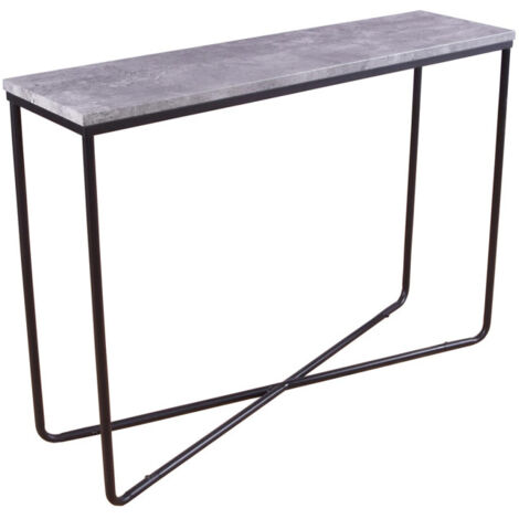 Console Design "Palace" 110cm Gris Foncé & Noir (1/4)