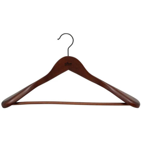 Cintre Pour Veste en Bois "Vintage" 45cm Marron (1/3)