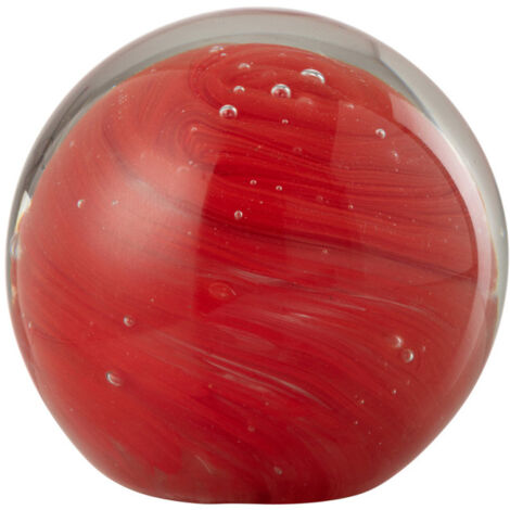 Presse-Papier en Verre "Twister" 13cm Rouge (1/2)