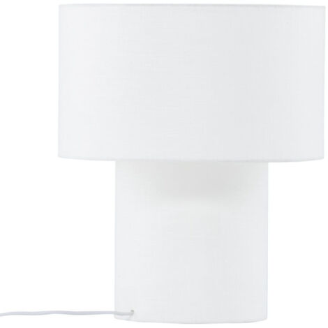 Lampe à Poser Déco "Globia" 40cm Blanc (1/5)