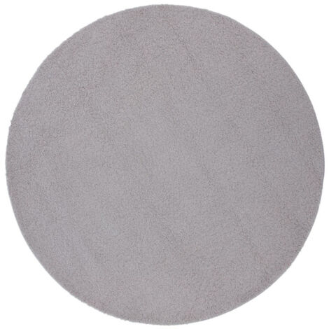 Tapis Rond Bouclette "Teddy" 200cm Gris (1/5)