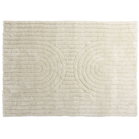 Tapis Déco Texturé "Niklas" 160x230cm Blanc (1/5)