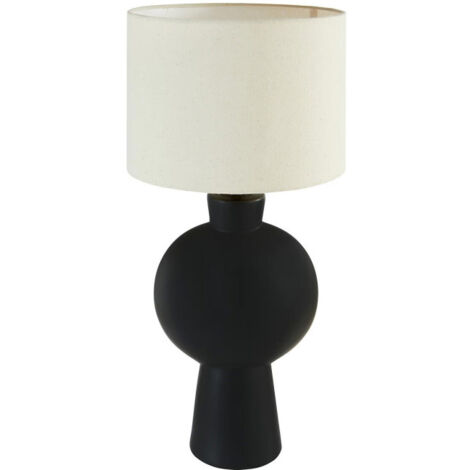 Lampe à Poser en Céramique "Yulia" 59cm Noir (1/4)