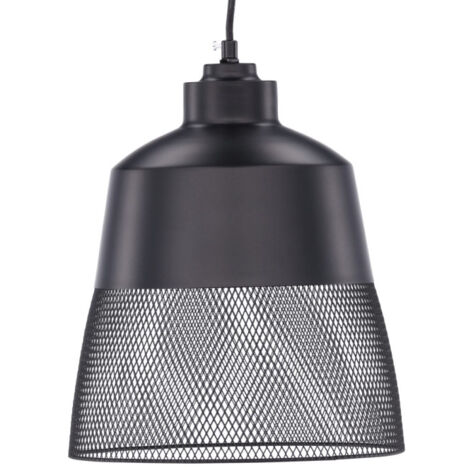 Lampe Suspension Design "Toulon" 29cm Noir (1/5)