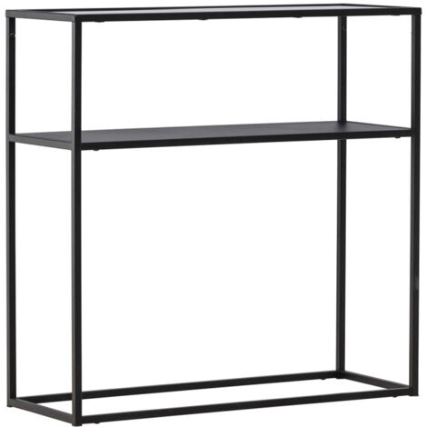 Console Design en Verre "Bogota" 80cm Noir (1/5)