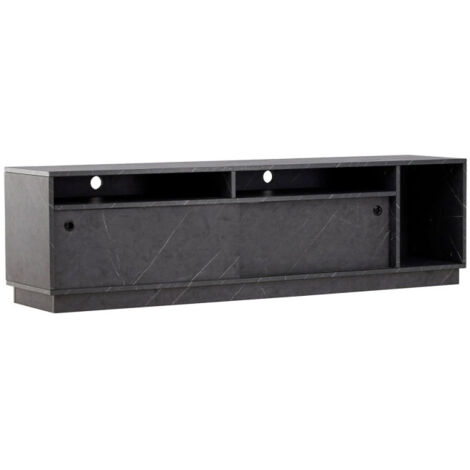 Meuble TV Design "Girona" 180cm Noir (1/5)
