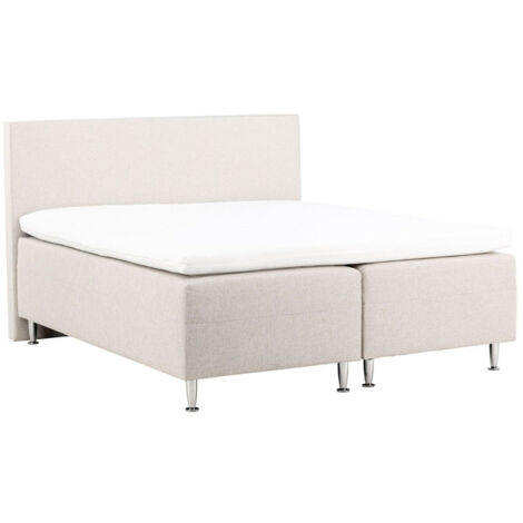 Lit Adulte Design "Mesa" 180x200cm Beige (1/5)