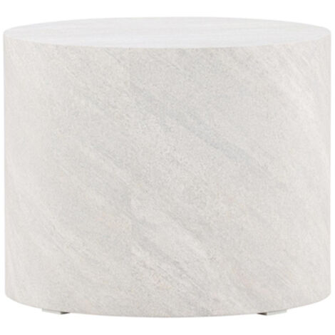 Table d'Appoint Ronde "York" 50cm Gris (1/4)