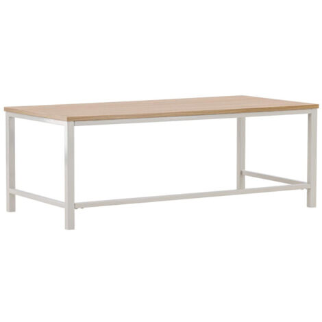 Table Basse Design "Rise" 120cm Naturel & Grège (1/5)