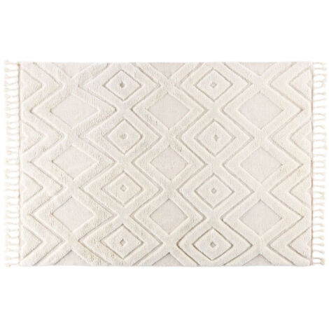 Tapis Déco en Laine "Dahlia" 300x400cm Blanc (1/5)