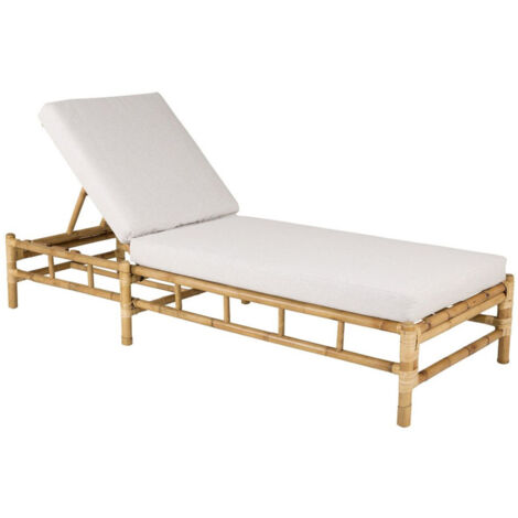 Transat "Cane" 210cm Naturel & Gris (1/5)