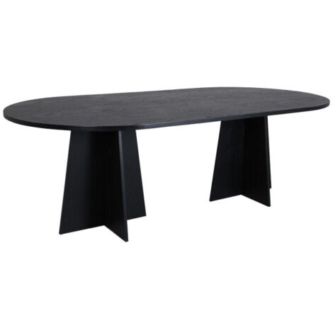 Table à Manger Design "Bootcut" 230cm Noir (1/5)