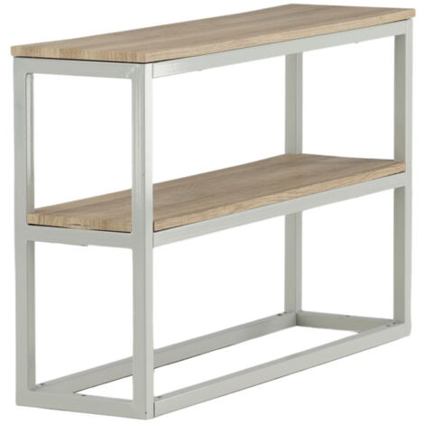Console Design Double "Rise" 110cm Naturel & Gris (1/5)