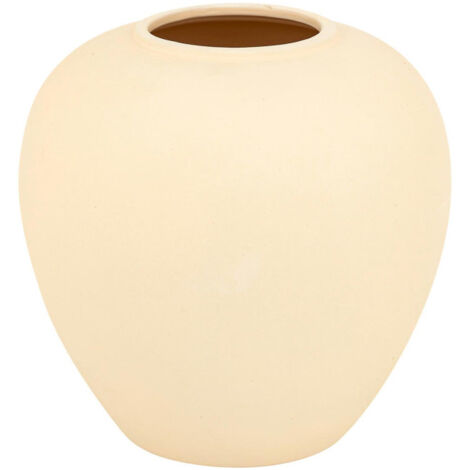 Vase Boule en Dolomite "Rily" 22cm Beige (1/2)