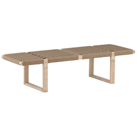 Banc Design en Rotin "Angon" 140cm Naturel (1/5)