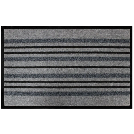 Tapis d'Entrée Anti-Poussière "Piano" 50x80cm Gris (1/4)