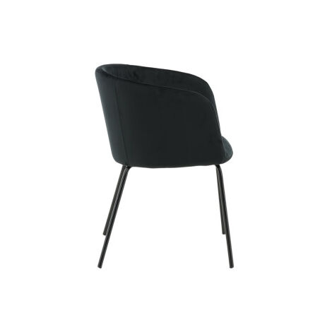 Chaise Design Berit – Velours Côtelé Marron – 78 Cm – Paris Prix