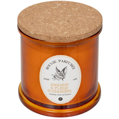 Bougie Parfumée "Hapo" 500g Amande & Fleur d'Oranger (1/4)