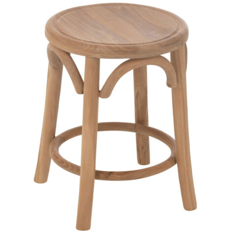 Tabouret en Teck "Ali" 50cm Naturel (1/5)