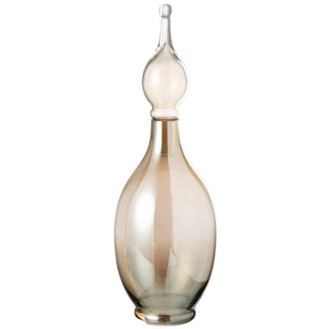 Vase Bouchon Fiole en Verre "Jo" 53cm Beige (1/3)