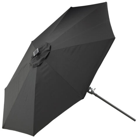 Parasol à LED "Sabal" 270cm Noir (1/5)