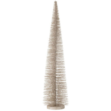 Sapin de Noël Déco Pailleté "Josh" 61cm Grège (1/2)