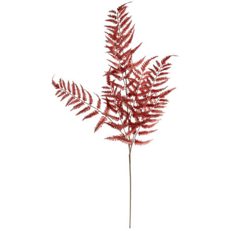 Tige Artificielle Fougère "James" 90cm Rouge (1/2)