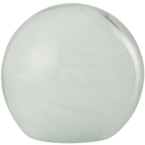 Presse-Papier en Verre "Twister" 13cm Blanc (1/3)