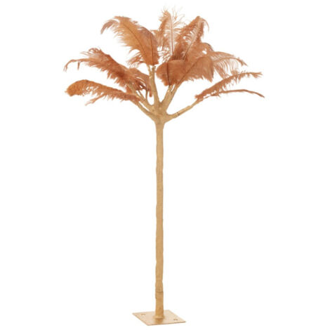 Arbre Déco en Métal "Plumes" 120cm Or & Ocre (1/2)